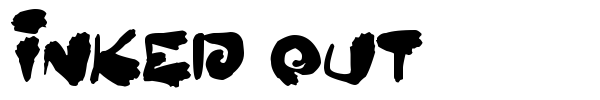 Inked Out font preview